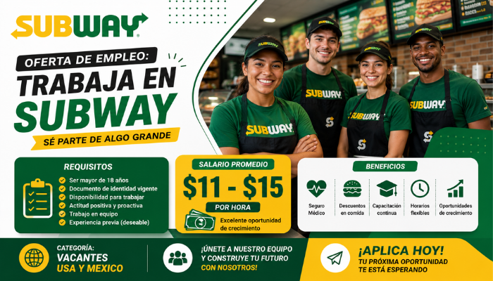 Trabaja en Subway
